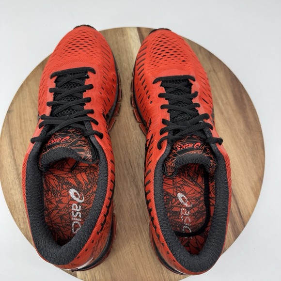 Asics Gel-Quantum 360 Mens Size 12 Running Shoes Orange Black Athletic T5J1N EUC main image 4